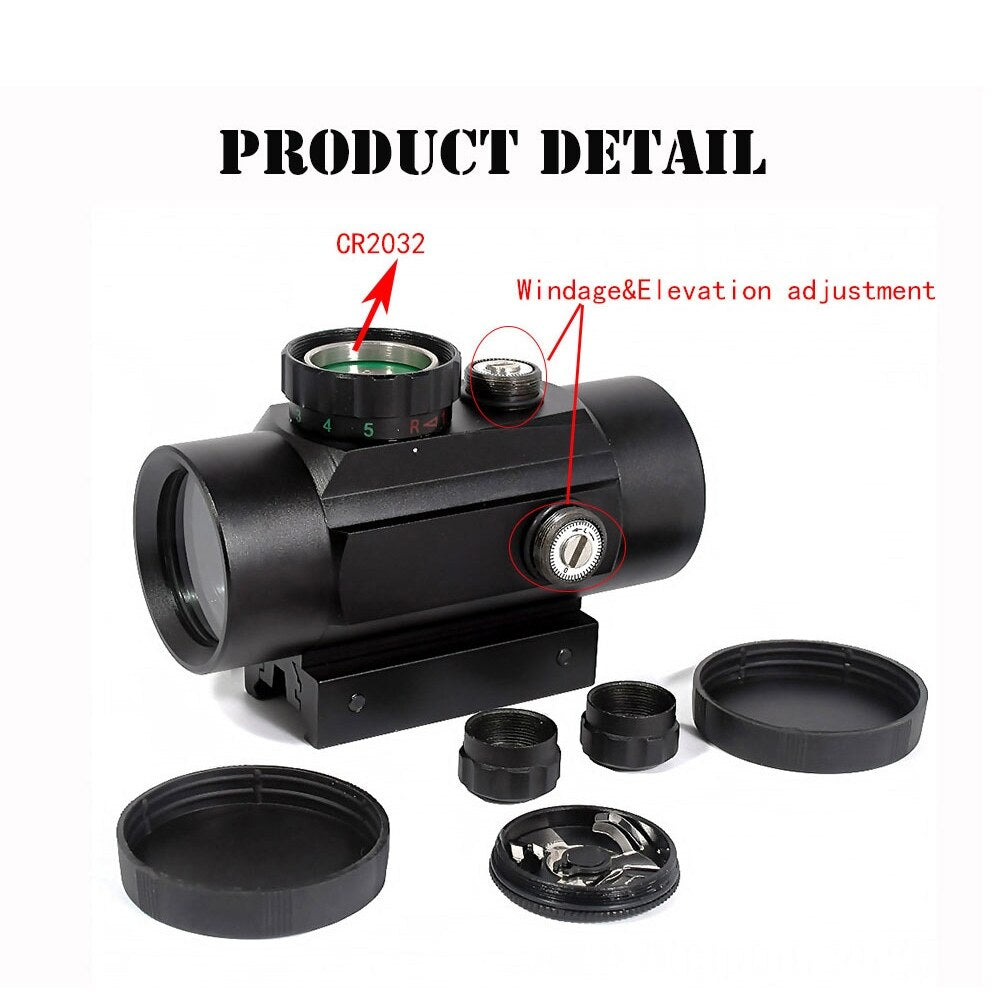 ต้นฉบับ 1x40 5 MOA Red Dot Sight กระจกสะท้อนแสงเลนส์ขยาย Red Dot Optical Dot Light Scope พร้อมการติดตั้ง 11 มม. / 20 มม