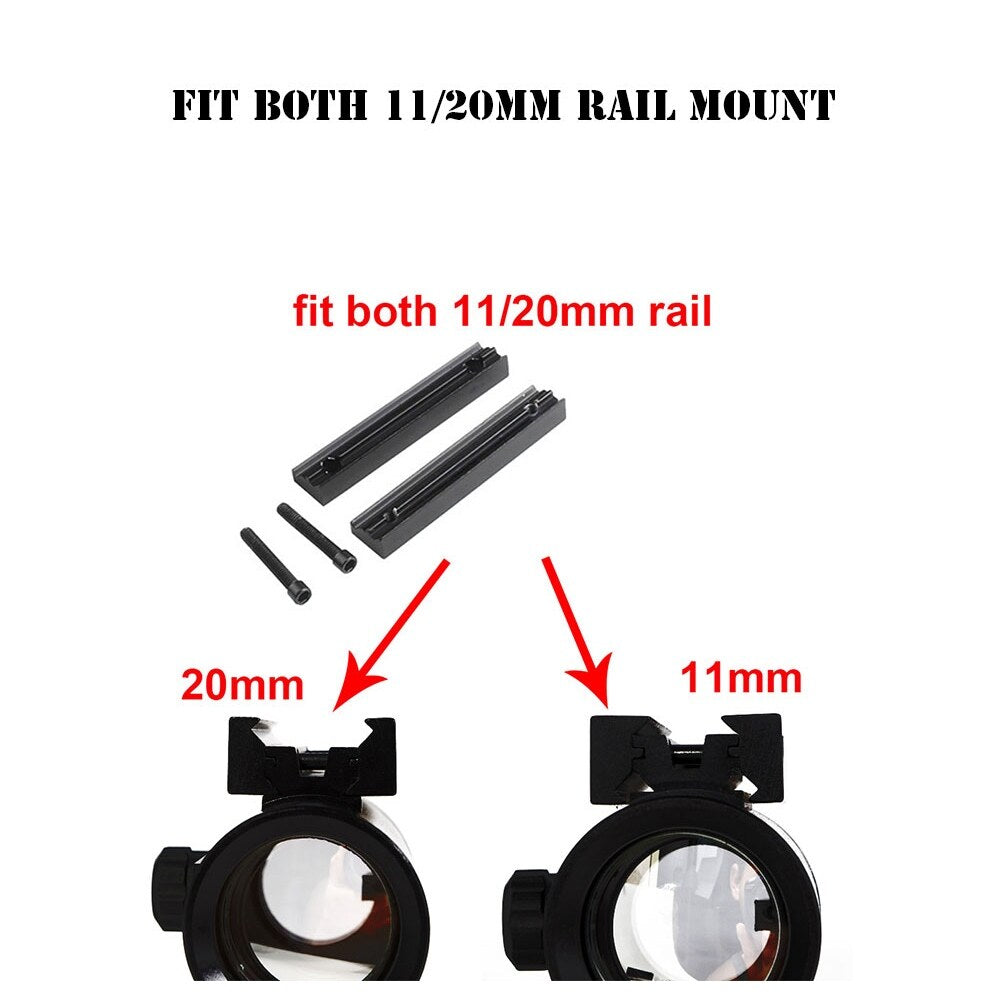 ต้นฉบับ 1x40 5 MOA Red Dot Sight กระจกสะท้อนแสงเลนส์ขยาย Red Dot Optical Dot Light Scope พร้อมการติดตั้ง 11 มม. / 20 มม